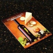 The Chef Glass Cutting Board - Full Color Imprint